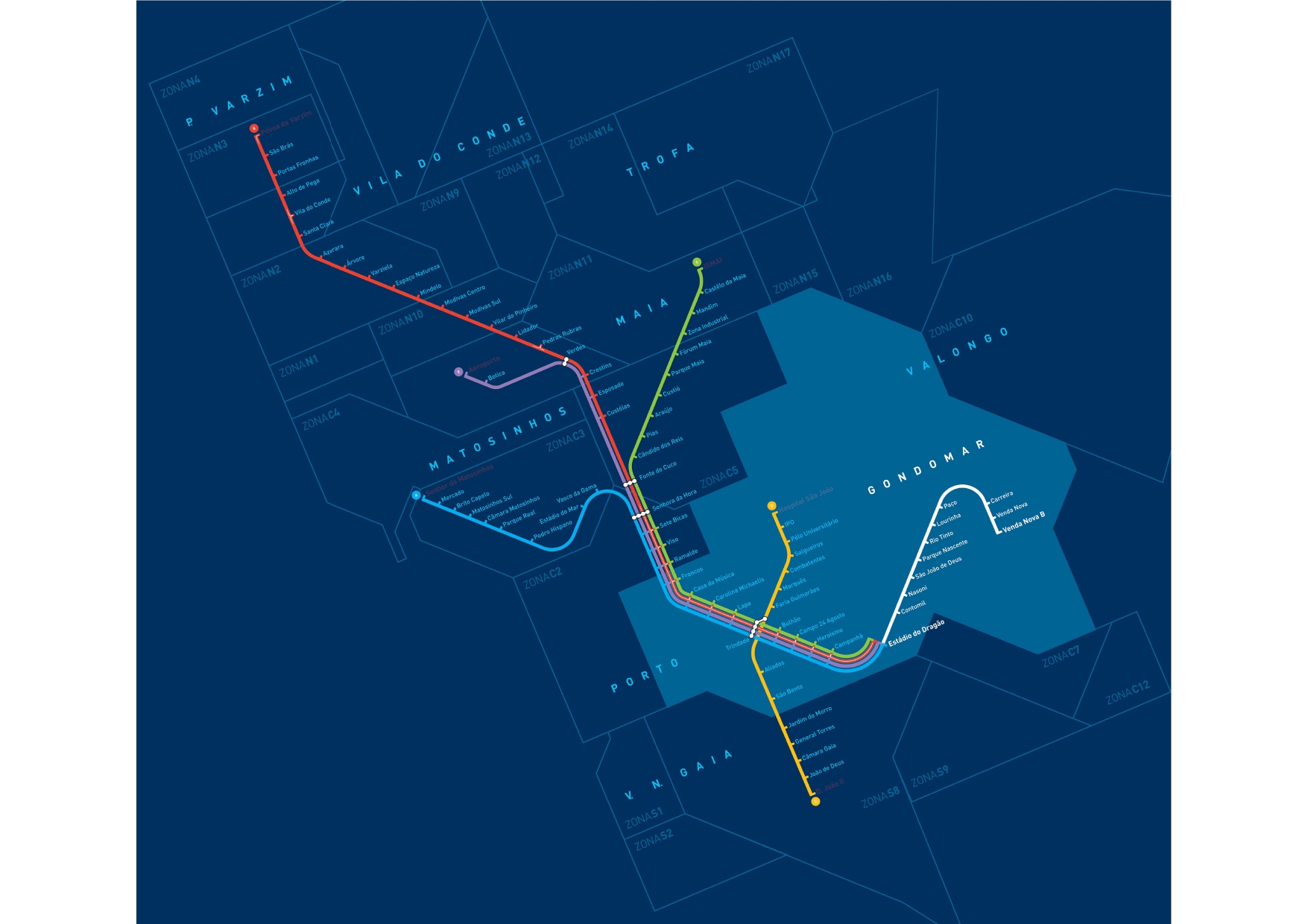 《Mapa do Metro do Porto》 ️